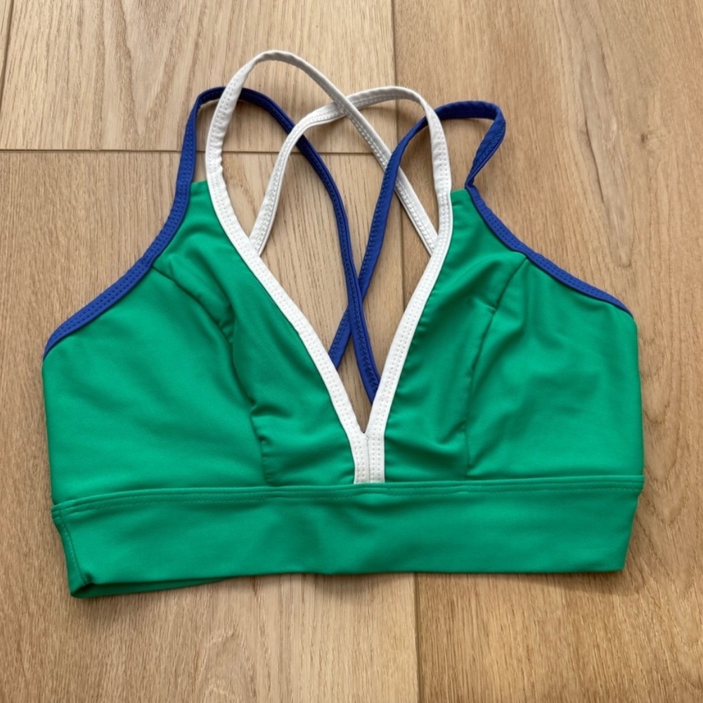 Five Brand Green and Blue Sports Bra